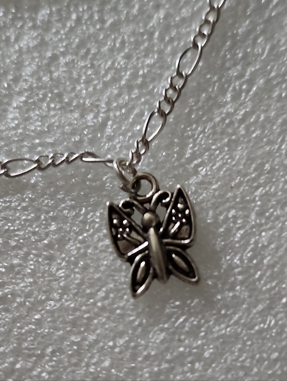 Hand Crafted Silver Butterfly Charm Bracelet / Anklet
